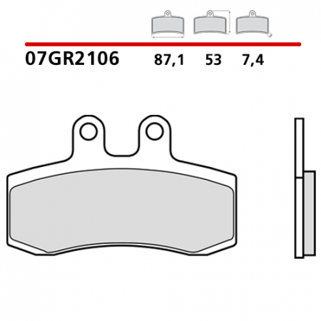 placute frana brembo 07GR2106 [1]