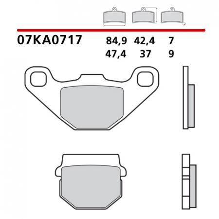 placute frana brembo 07KA0717 [1]