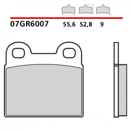 placute frana brembo 07GR6007 [1]