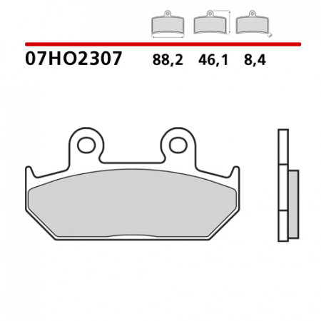 placute frana brembo 07HO2307 [1]
