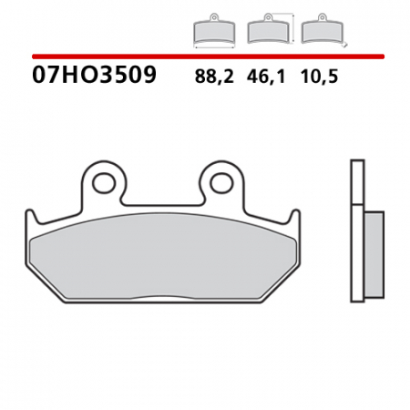 placute frana brembo 07HO3509 [1]