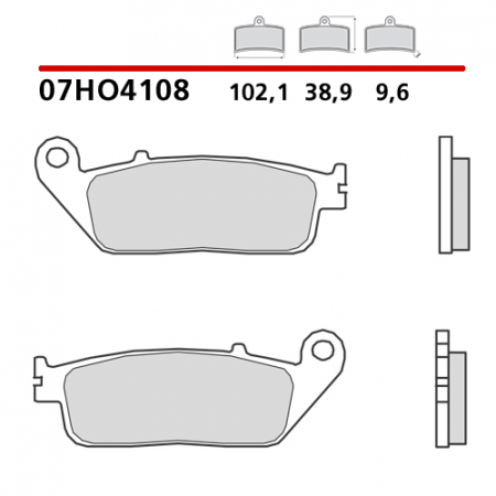 placute frana brembo 07HO4108 [1]