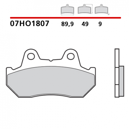 placute frana brembo 07HO1807 [1]