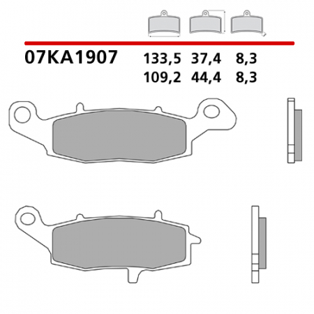 placute frana brembo 07KA1907 [1]