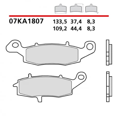 placute frana brembo 07KA1807 [1]