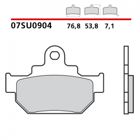 placute frana brembo 07SU0904 [1]