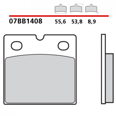 placute frana brembo 07BB1408 [1]