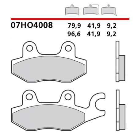 placute frana brembo 07HO4008 [1]