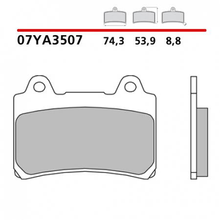 placute frana brembo 07YA3507 [1]