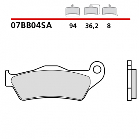 placute frana brembo sinter 07BB04SA [1]