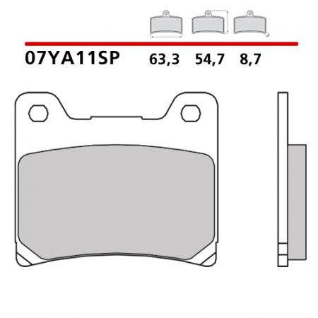 placute frana brembo sinter 07YA11SP [1]