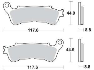 Placute Frana - Placute frana fata TRW sinter MCB776SV