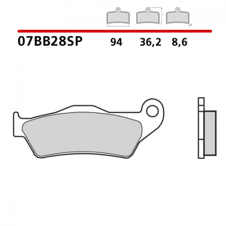placute frana brembo sinter 07BB28SP [1]