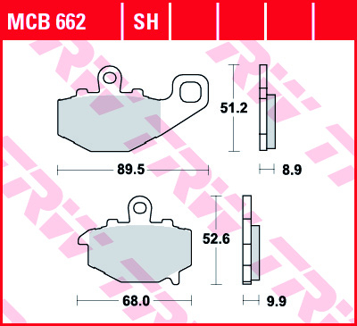 Placute Frana - Placute sinter frana TRW MCB662SH