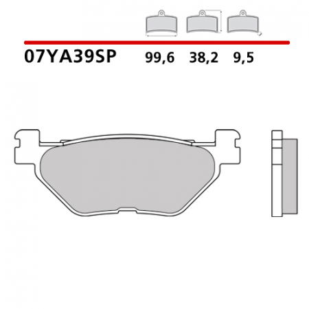 placute frana brembo sinter 07YA39SP [1]