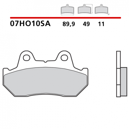 placute frana brembo 07HO10SA [1]