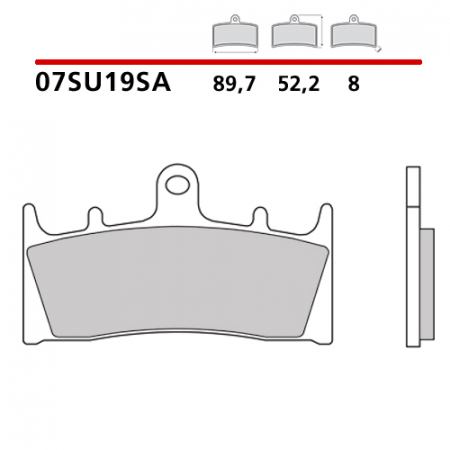 placute frana brembo sinter 07SU19SA [1]