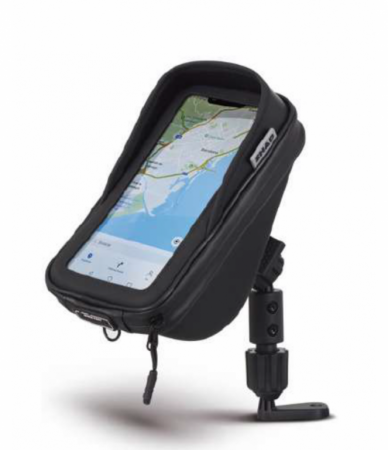 Suport Telefon - Smartphone holder SHAD 180x90mm (6,6") with pocket prindere pe suportul oglinzii