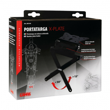 Suport plăcuță de înmatriculare moto reglabil [3]