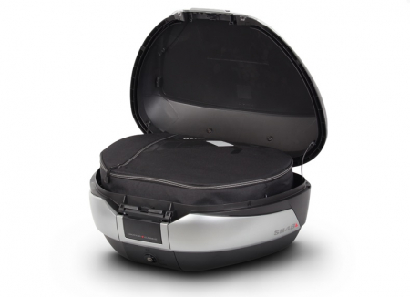 Top case SHAD SH48 New Titanium with backrest, carbon cover and PREMIUM SMART lock [2]