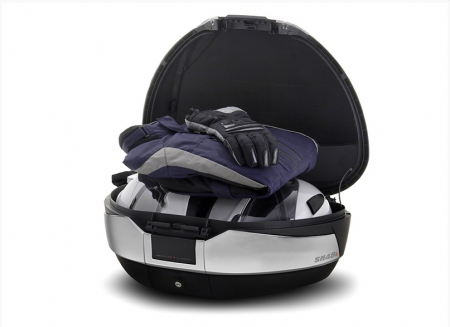 Top case SHAD SH48 New Titanium with backrest, carbon cover and PREMIUM SMART lock [3]