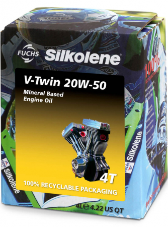 Ulei Motor 4T - SILKOLENE V-TWIN 20W-50 MINERAL
