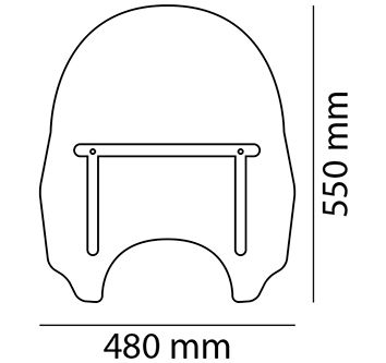 Windshield PUIG DAYTONA III transparent universal [1]
