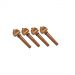 Chei si butoni - Set chei buxus viola, ornamente negre