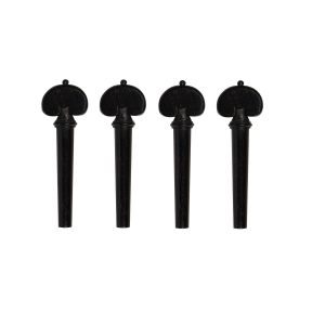 Chei si butoni - Set chei heart abanos, ornament negru viola