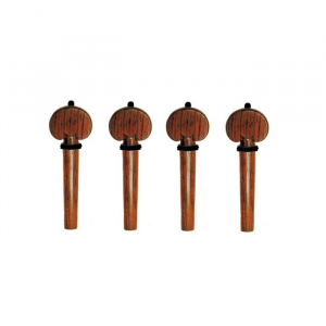 Chei si butoni - Set chei heart palisandru viola, ornament negru