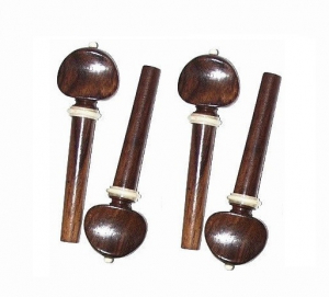 Chei si butoni - Set chei palisandru vioara, diverse ornamente