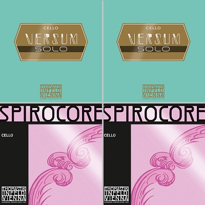 Versum Solo - Set corzi A+D Versum Solo si G+C Spirocore wolfram violoncel
