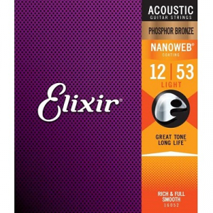 Corzi chitara - Set corzi chitara acustica Phosphor Bronze Nanoweb Light .012 - .053