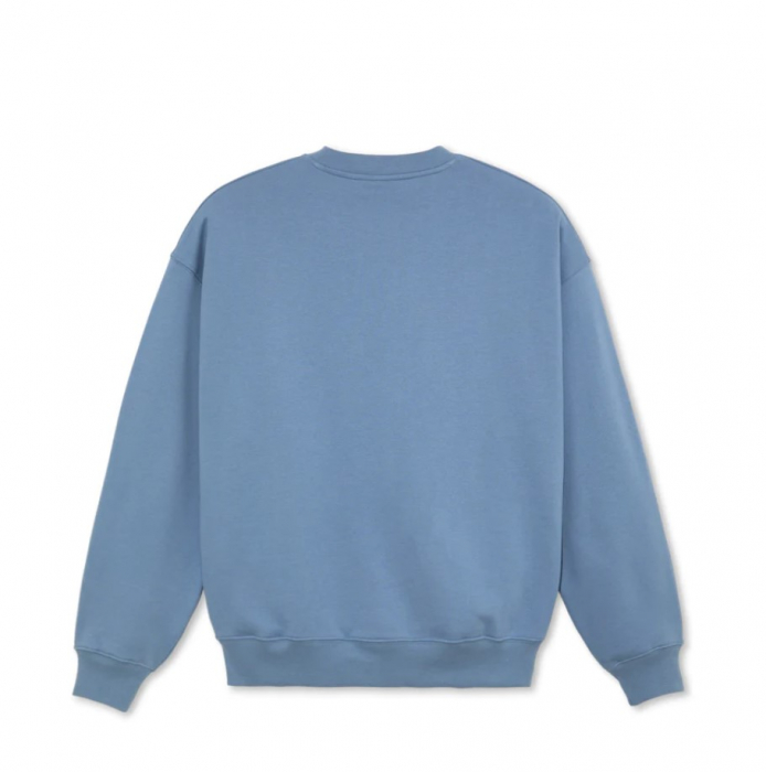 POLAR DAVE CREWNECK EARTHQUAKE OXFORD BLUE [2]