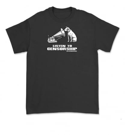 clothing - CENSORSHIP NIPPER TEE BLACK