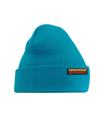 accessories - Censorship Banned Beanie Teal Blue