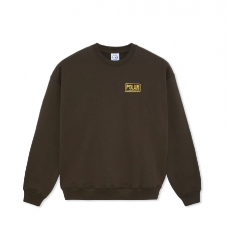 hoodies - POLAR DAVE CREWNECK EARTHQUAKE BROWN