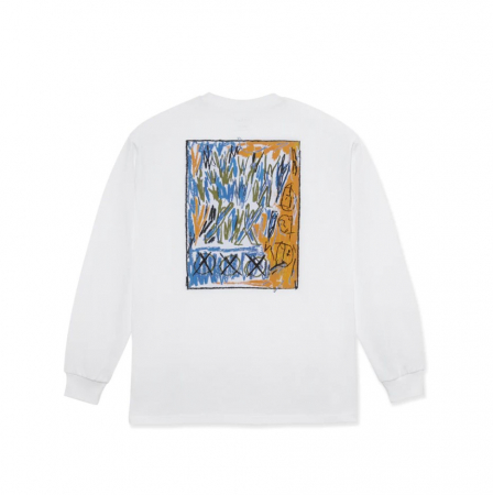 clothing - POLAR CAMPFIRE LS TEE WHITE