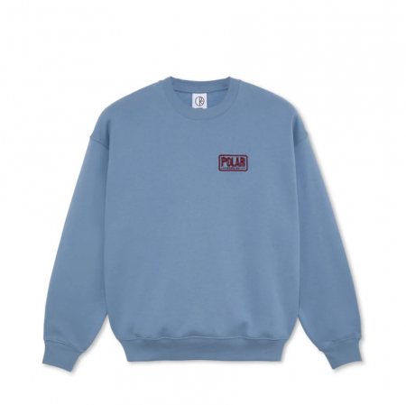 hoodies - POLAR DAVE CREWNECK EARTHQUAKE OXFORD BLUE