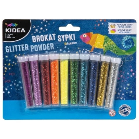 Glitter colorat, Kidea, 10 buc [1]