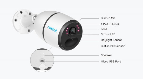 4G Surveillance Camera with Battery and Solar Panel, Reolink G340, 8 MP, Person/Vehicle Detection, Phone Notifications [2]