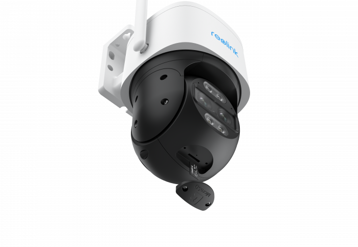 4G-LTE Surveillance Camera, Reolink TrackMix G765 Wired, rechargeable battery, person/vehicle detection, color night vision and LED spotlight, dual lenses, 4MP, auto zoom tracking [2]