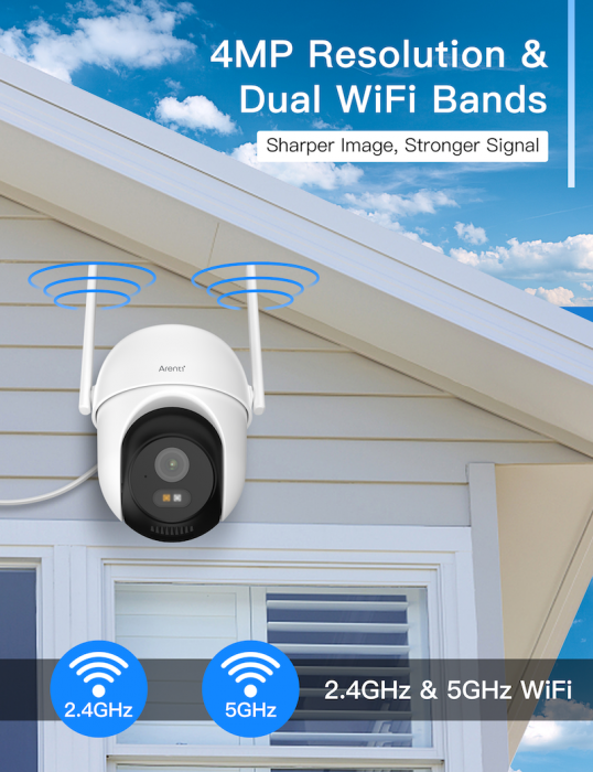 Camera de supraveghere Arenti OP1, WIFI, detectare persoane, vedere nocturna, rezolutie 2.5K 4MP UHD, senzor de miscare, alerte Push [4]