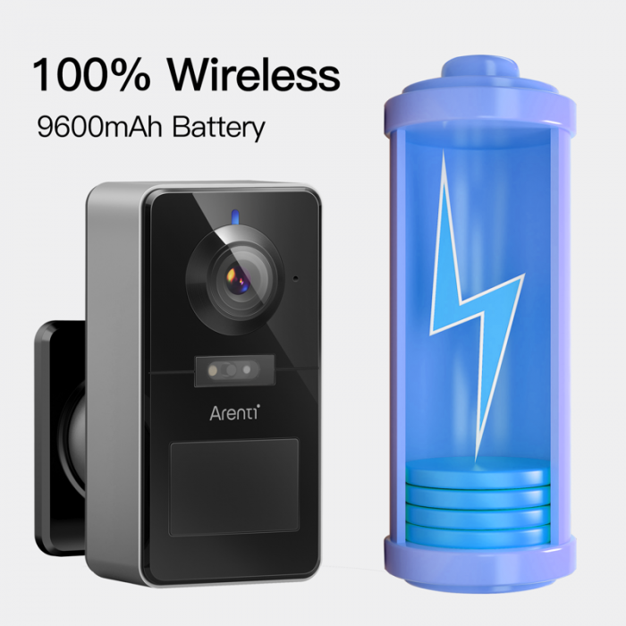 Camera de supraveghere Arenti POWER1, WIFI, cu baterie reincarcabila, detectare persoane, rezolutie 2K, senzor de miscare, alerte Push pe telefon [7]