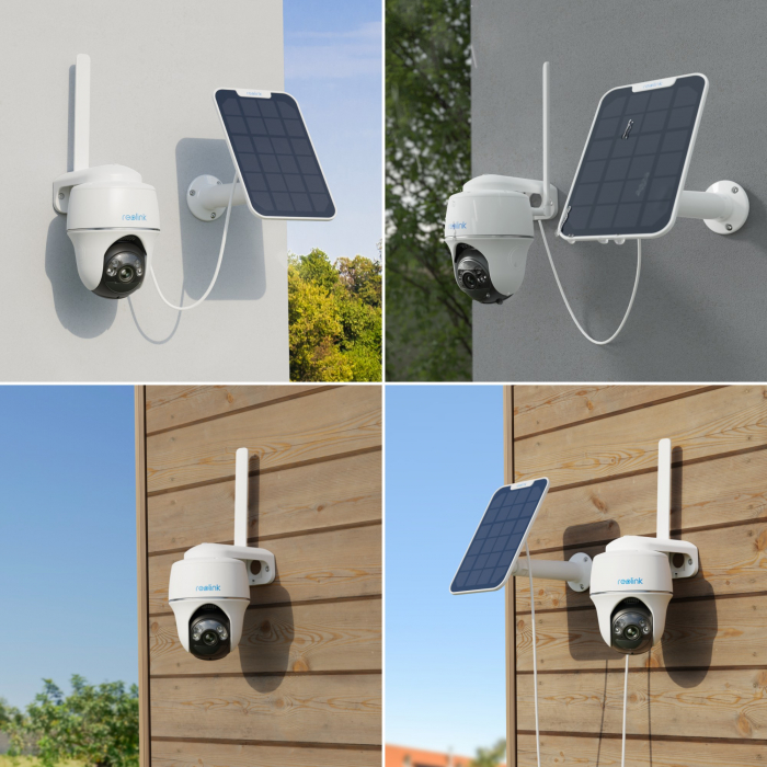 Surveillance Camera with Solar Panel, Reolink Go PT Plus G430 with 4G - LTE, Rechargeable Battery, 360° Visibility, Person/Vehicle Detection, 5 MP Resolution [2]
