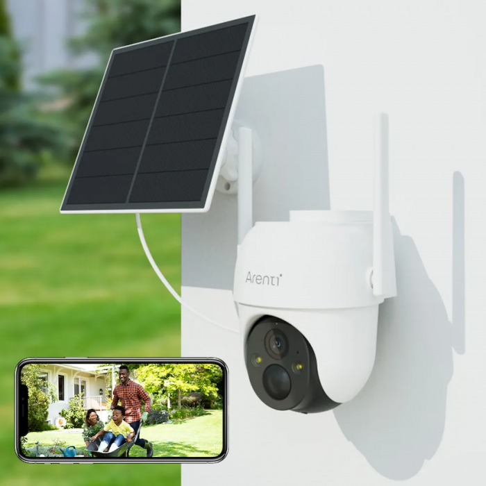 Camera de supraveghere Arenti GO2T cu Panou Solar si baterie reincarcabila, WIFI, 2K cu rotire 360°, audio bidirectional [2]