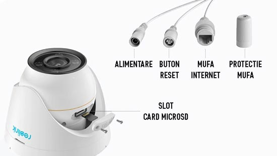 Camera de supraveghere Reolink RLC 1224A PoE, rezolutie 12MP, detectare Persoana/Vehicul, vedere nocturna color, averizare miscare pe telefon [3]