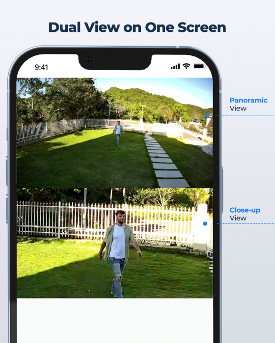 Reolink TrackMix POE surveillance camera, 8MP, auto zoom tracking, person/vehicle detection, color night vision, two lenses [8]