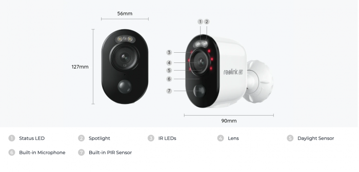 Reolink Argus 3 PRO Surveillance Camera with Solar Panel, Artificial Intelligence, Person/Vehicle battery detection, 4 MP resolution [2]