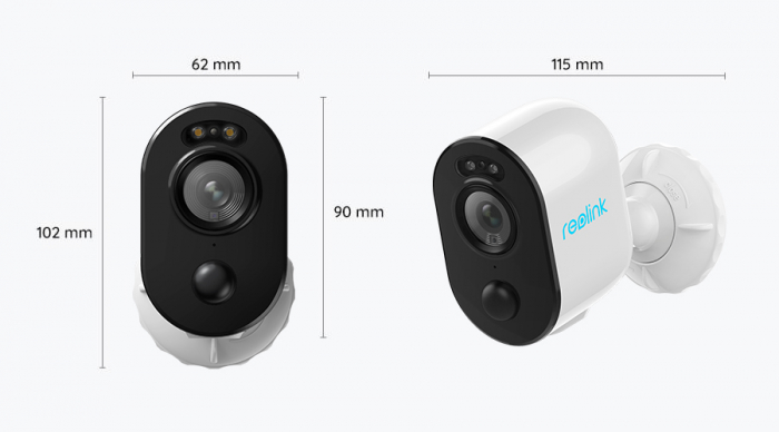 Reolink Argus B330 Surveillance Camera with Solar Panel, Artificial Intelligence, Person/Vehicle Detection, Rechargeable Battery, 4 MP Resolution [4]